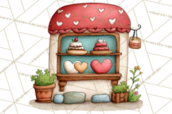 Sweetheart Baking Crew Clipart PNG, Valentine Animal Chef Product Image 3