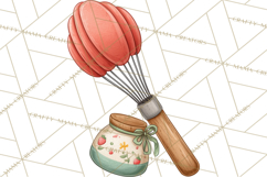 Sweetheart Baking Crew Clipart PNG, Valentine Animal Chef Product Image 2
