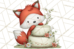 Sweetheart Baking Crew Clipart PNG, Valentine Animal Chef Product Image 3
