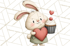 Sweetheart Baking Crew Clipart PNG, Valentine Animal Chef Product Image 5