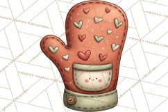 Sweetheart Baking Crew Clipart PNG, Valentine Animal Chef Product Image 2