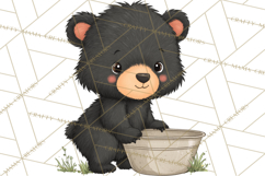 Sweetheart Baking Crew Clipart PNG, Valentine Animal Chef Product Image 3