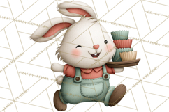 Sweetheart Baking Crew Clipart PNG, Valentine Animal Chef Product Image 4
