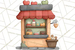 Sweetheart Baking Crew Clipart PNG, Valentine Animal Chef Product Image 4