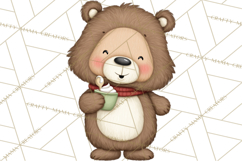 Sweetheart Baking Crew Clipart PNG, Valentine Animal Chef Product Image 3