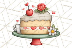 Sweetheart Baking Crew Clipart PNG, Valentine Animal Chef Product Image 5