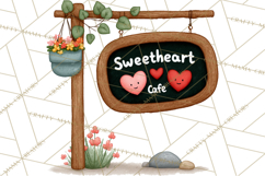 Sweetheart Baking Crew Clipart PNG, Valentine Animal Chef Product Image 5