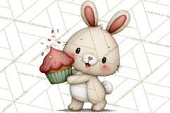 Sweetheart Baking Crew Clipart PNG, Valentine Animal Chef Product Image 3