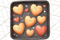 Sweetheart Baking Crew Clipart PNG, Valentine Animal Chef Product Image 5