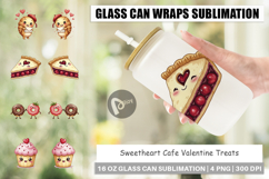 Sweetheart Cafe Valentine Glass Can Product Image 1
