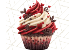 Valentine Cupcake Clip Art PNG for Sweet Printables Product Image 5
