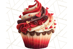 Valentine Cupcake Clip Art PNG for Sweet Printables Product Image 2