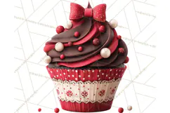 Valentine Cupcake Clip Art PNG for Sweet Printables Product Image 3