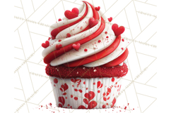Valentine Cupcake Clip Art PNG for Sweet Printables Product Image 5