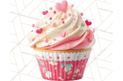 Valentine Cupcake Clip Art PNG for Sweet Printables Product Image 2