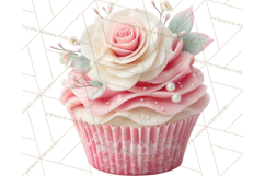 Valentine Cupcake Clip Art PNG for Sweet Printables Product Image 3