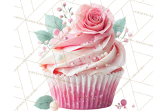 Valentine Cupcake Clip Art PNG for Sweet Printables Product Image 2