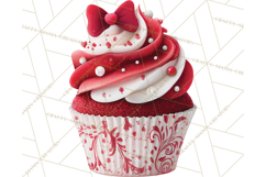 Valentine Cupcake Clip Art PNG for Sweet Printables Product Image 4