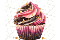 Valentine Cupcake Clip Art PNG for Sweet Printables Product Image 4