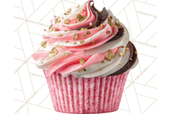 Valentine Cupcake Clip Art PNG for Sweet Printables Product Image 5