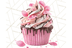 Valentine Cupcake Clip Art PNG for Sweet Printables Product Image 5
