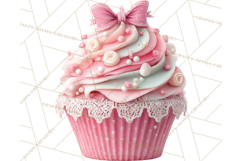 Valentine Cupcake Clip Art PNG for Sweet Printables Product Image 2