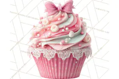 Valentine Cupcake Clip Art PNG for Sweet Printables Product Image 2