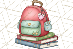 Sweetheart School Bus Clipart PNG, Kids Valentine Art Product Image 4