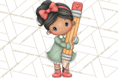Sweetheart School Bus Clipart PNG, Kids Valentine Art Product Image 3