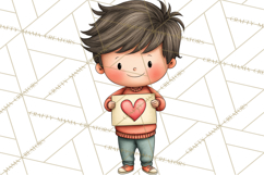 Sweetheart School Bus Clipart PNG, Kids Valentine Art Product Image 2