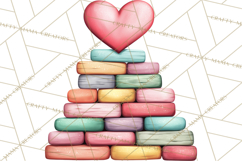 Sweetheart School Bus Clipart PNG, Kids Valentine Art Product Image 3