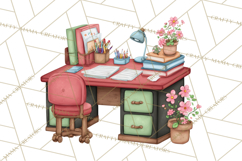 Sweetheart School Bus Clipart PNG, Kids Valentine Art Product Image 2