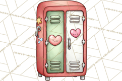 Sweetheart School Bus Clipart PNG, Kids Valentine Art Product Image 4