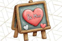 Sweetheart School Bus Clipart PNG, Kids Valentine Art Product Image 2