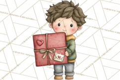 Sweetheart School Bus Clipart PNG, Kids Valentine Art Product Image 5