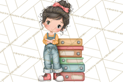 Sweetheart School Bus Clipart PNG, Kids Valentine Art Product Image 2