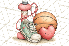 Sweetheart School Bus Clipart PNG, Kids Valentine Art Product Image 3