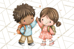 Sweetheart School Bus Clipart PNG, Kids Valentine Art Product Image 5