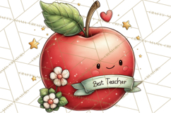 Sweetheart School Bus Clipart PNG, Kids Valentine Art Product Image 4