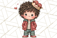 Sweetheart School Bus Clipart PNG, Kids Valentine Art Product Image 5