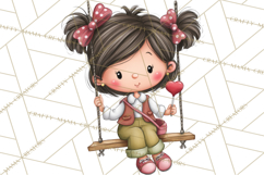 Sweetheart School Bus Clipart PNG, Kids Valentine Art Product Image 4