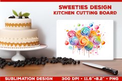 Sweeties Kitchen Cutting Board Sublimation design Product Image 1