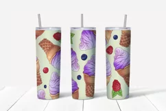 Sweets sublimation design Skinny tumbler wrap design 