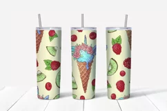 Sweets sublimation design Skinny tumbler wrap design 