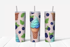 Sweets sublimation design Skinny tumbler wrap design 