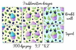 Sweets sublimation design Skinny tumbler wrap design 