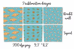 Sweets sublimation design Skinny tumbler wrap design 