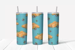 Sweets sublimation design Skinny tumbler wrap design 