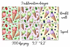 Sweets sublimation design Skinny tumbler wrap design 