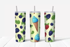 Sweets sublimation design Skinny tumbler wrap design 